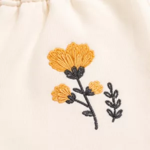 گلدوزی گل شلوار نوزادی دخترانه نیلی مدل مرلین