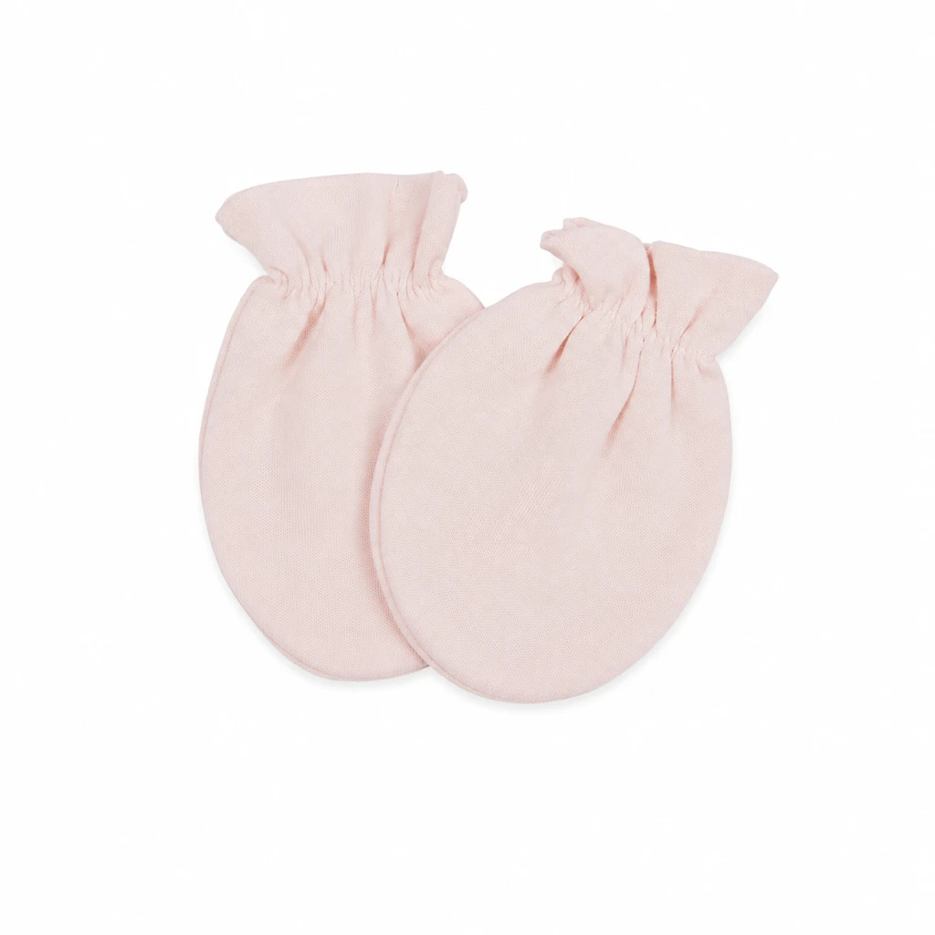rafaela-baby-cotton-mittens-nili-9924-image-1 دستکش نوزادی ساده نخ پنبه رافائلا نیلی مدل 9924 رنگ صورتی ملایم